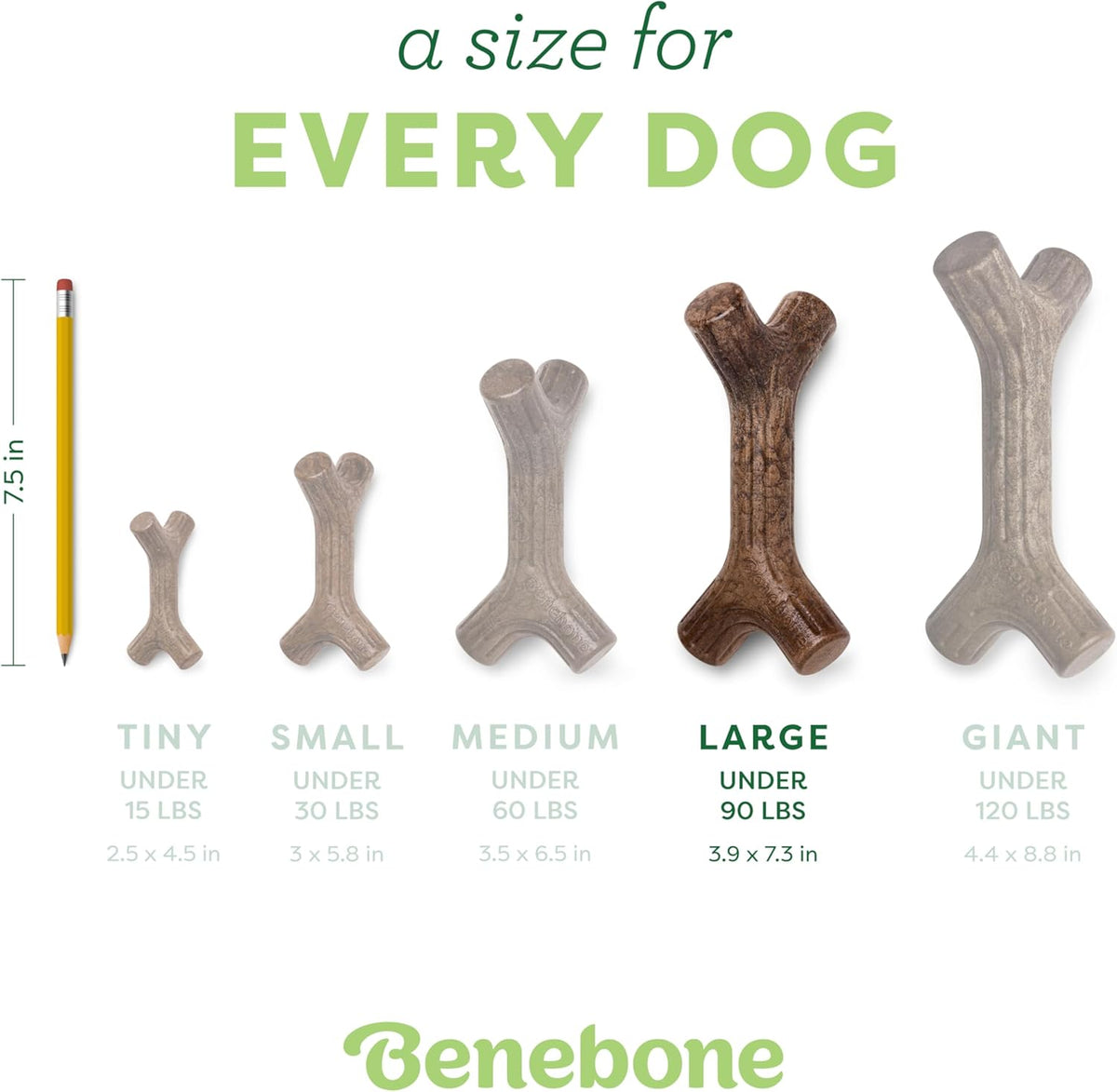 Maplestick Premium Real Wood Large Dog Chew Toy