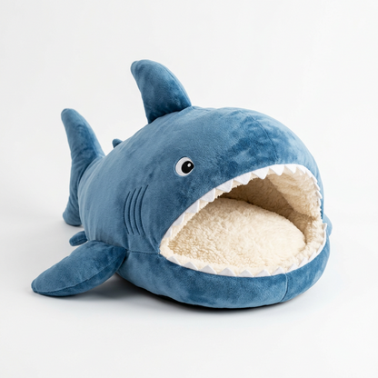 Luxury Plush Shark Pet Bed
