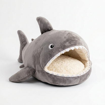 Luxury Plush Shark Pet Bed